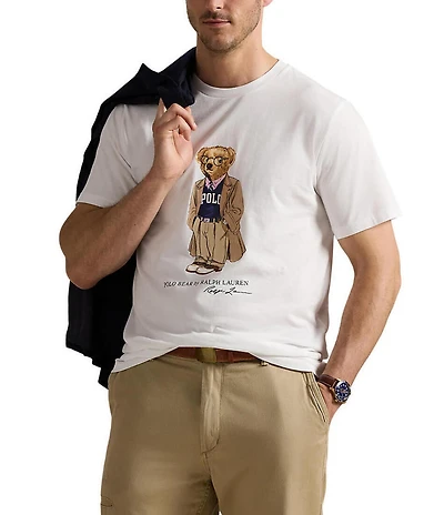 Polo Ralph Lauren Big & Tall Classic Fit Polo Heritage Bear Jersey T-Shirt