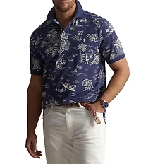 Polo Ralph Lauren Big & Tall Classic Fit Polo Tropical Bear Mesh Short Sleeve Polo Shirt