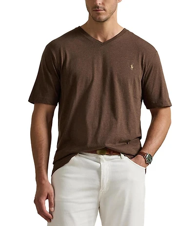 Polo Ralph Lauren Big & Tall Classic Fit Short Sleeve Cotton Jersey V-Neck T-Shirt