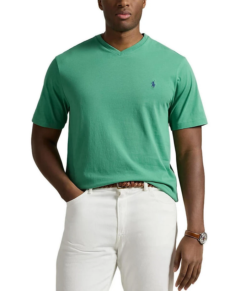 Polo Ralph Lauren Big & Tall Classic Fit Short Sleeve Cotton Jersey V-Neck T-Shirt