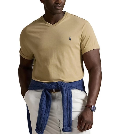Polo Ralph Lauren Big & Tall Classic Fit Short Sleeve Cotton Jersey V-Neck T-Shirt
