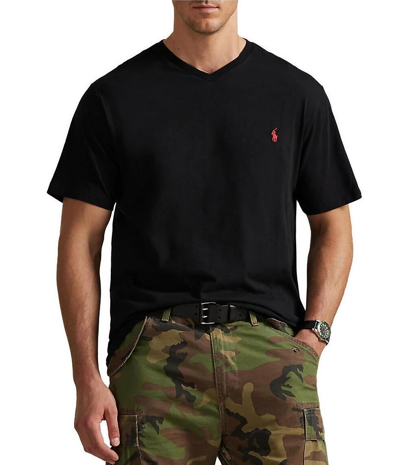 Polo Ralph Lauren Big & Tall Classic Fit Short Sleeve Cotton Jersey V-Neck T-Shirt