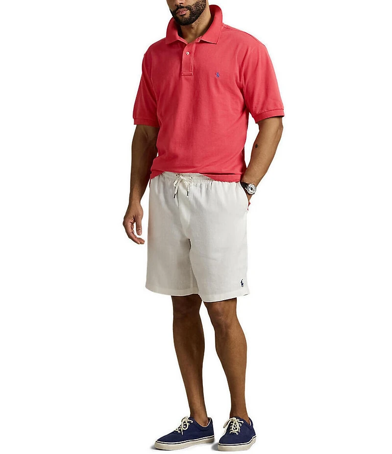 Polo Ralph Lauren Big & Tall Classic Fit Solid Cotton Mesh Polo Shirt