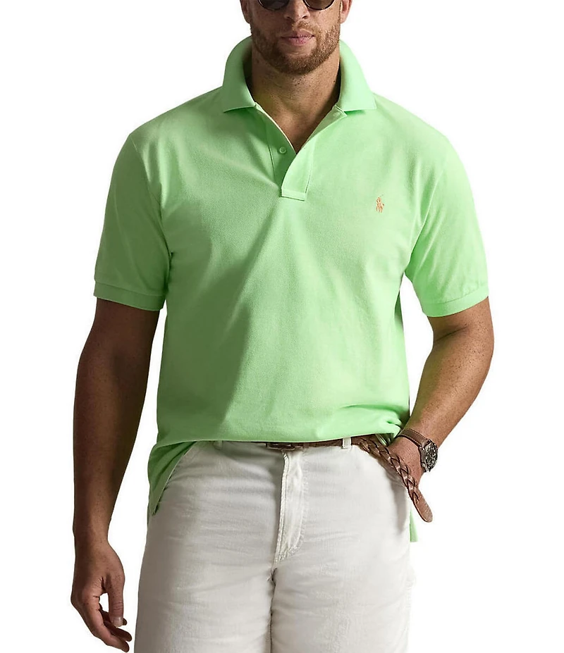 Polo Ralph Lauren Big & Tall Classic Fit Solid Cotton Mesh Polo Shirt