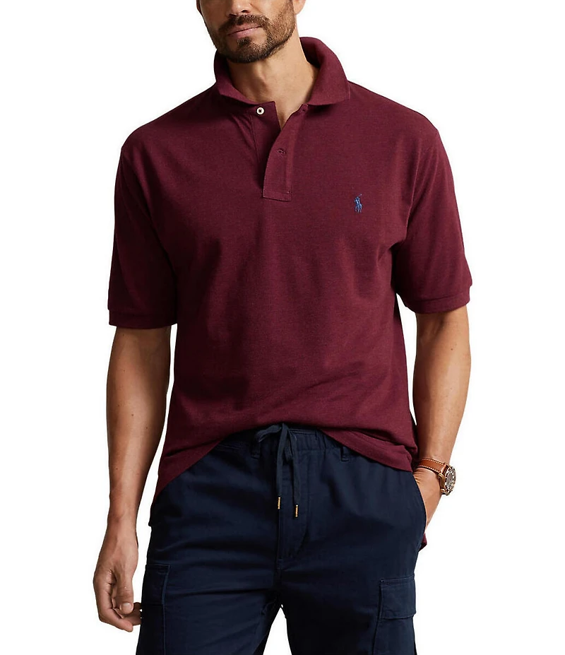 Polo Ralph Lauren Big & Tall Classic Fit Solid Cotton Mesh Polo Shirt