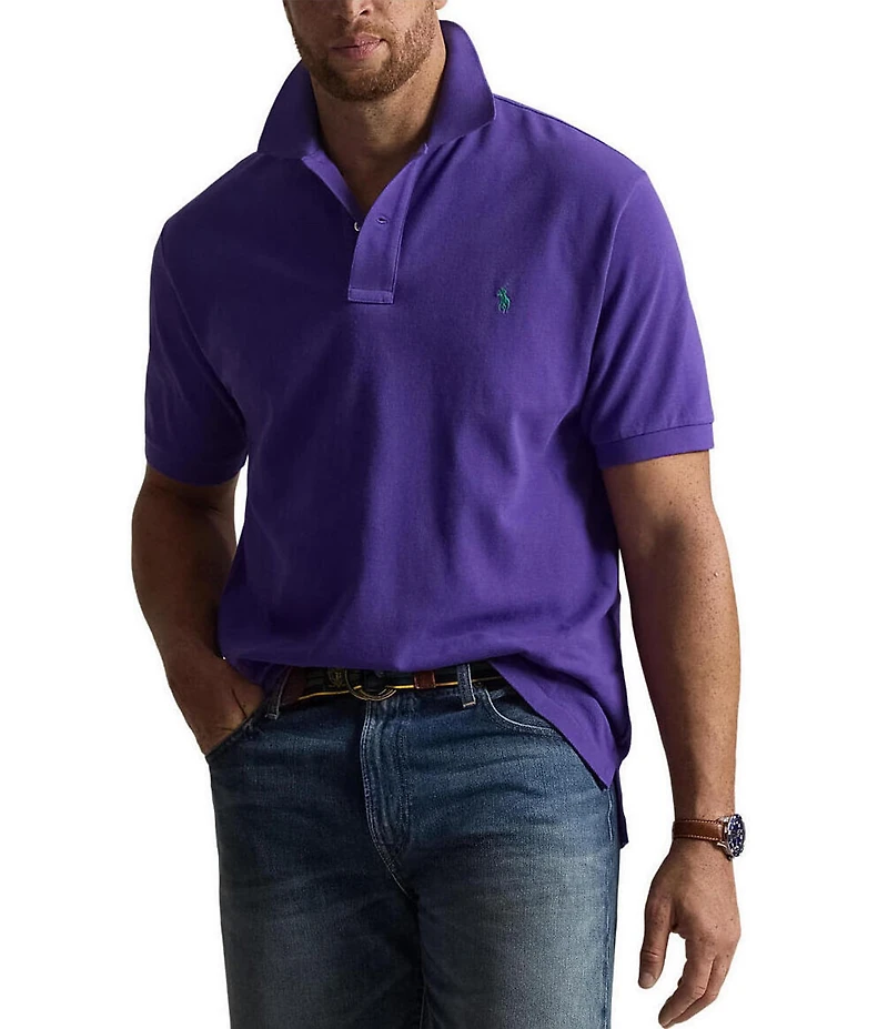 Polo Ralph Lauren Big & Tall Classic Fit Solid Cotton Mesh Polo Shirt
