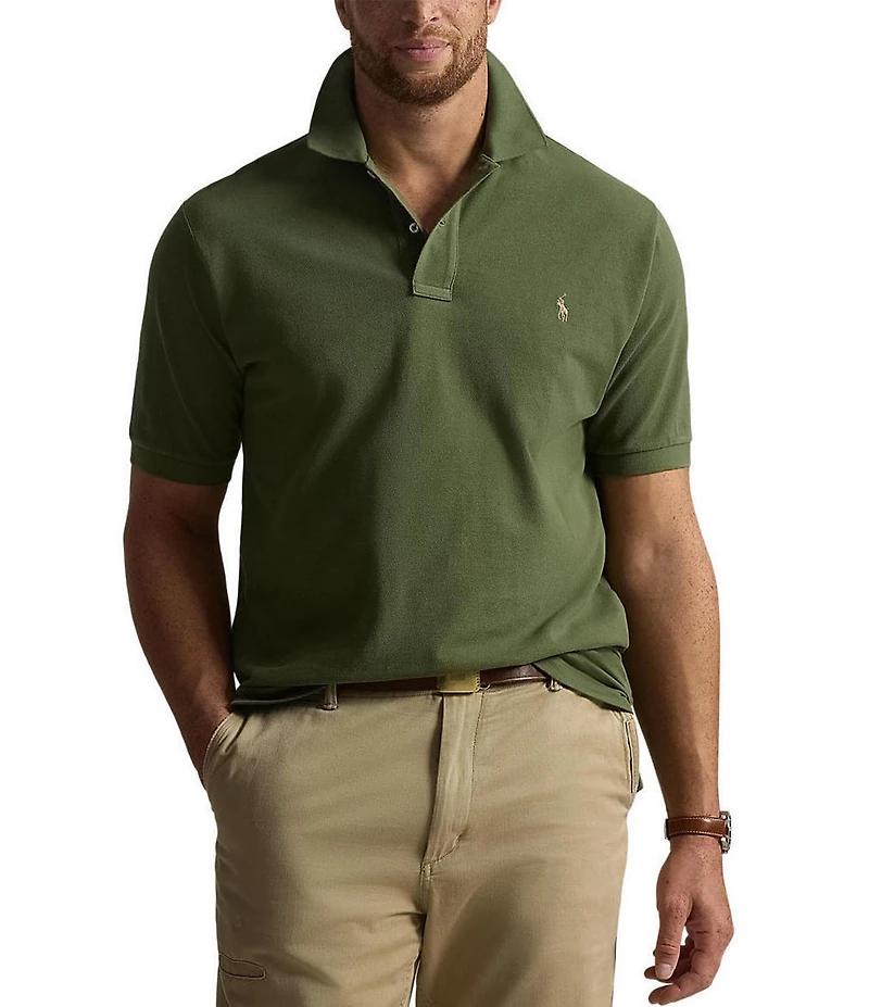 Polo Ralph Lauren Big & Tall Classic Fit Solid Cotton Mesh Polo Shirt
