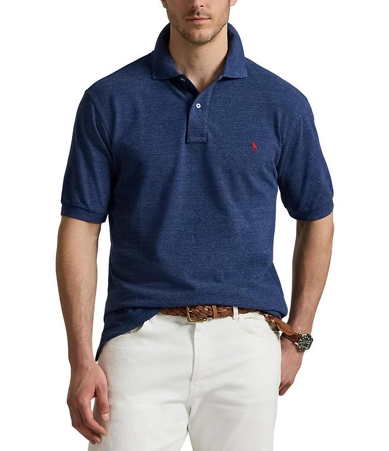 Polo Ralph Lauren Big & Tall Classic Fit Solid Cotton Mesh Polo Shirt