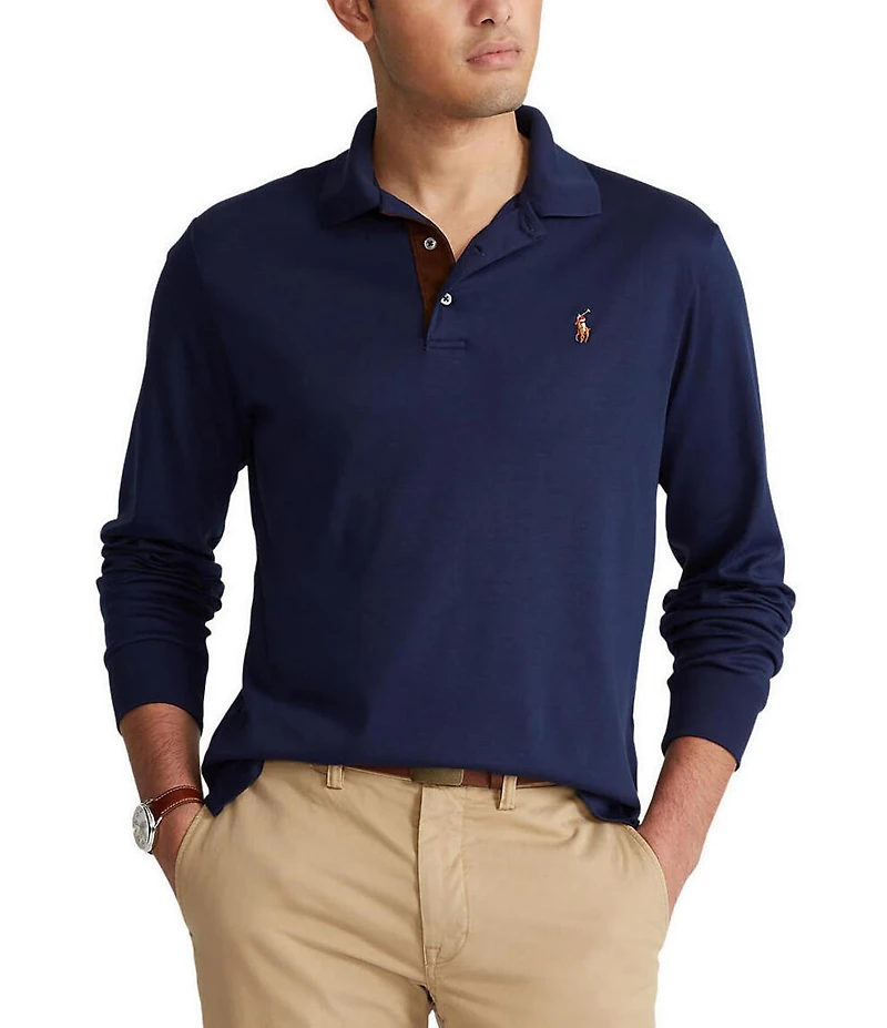 Polo Ralph Lauren Classic Fit Soft Cotton Long Sleeve Polo Shirt
