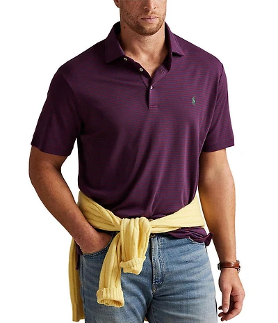 Polo Ralph Lauren Big & Tall Classic Fit Soft Cotton Stripe Short Sleeve Polo Shirt