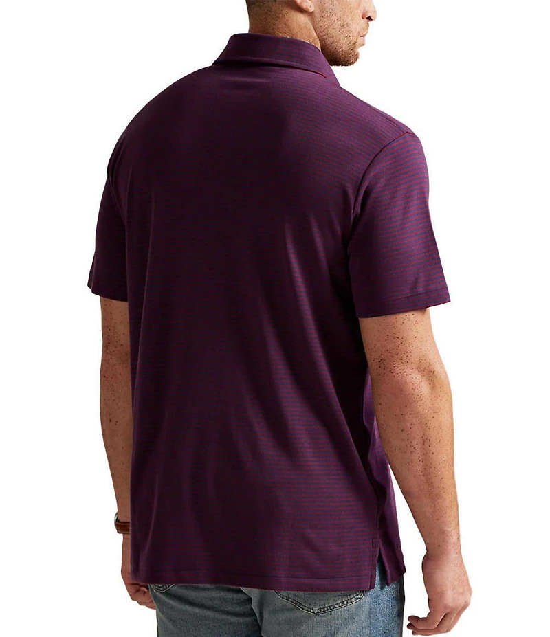 Polo Ralph Lauren Big & Tall Classic Fit Soft Cotton Stripe Short Sleeve Polo Shirt