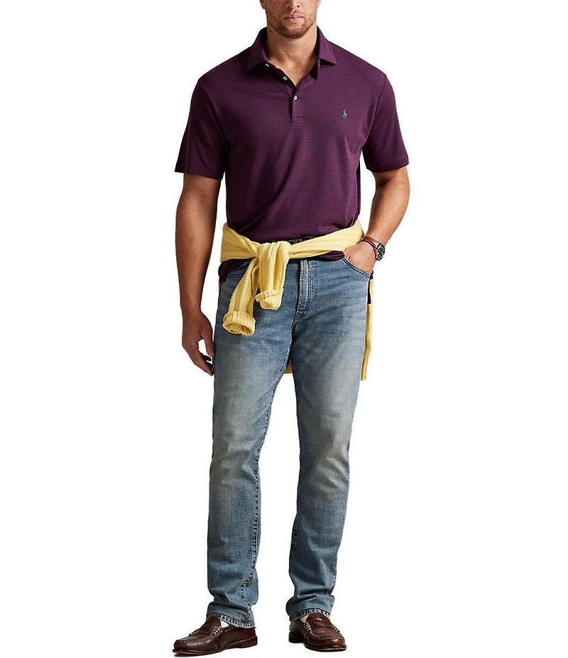 Polo Ralph Lauren Big & Tall Classic Fit Soft Cotton Stripe Short Sleeve Polo Shirt