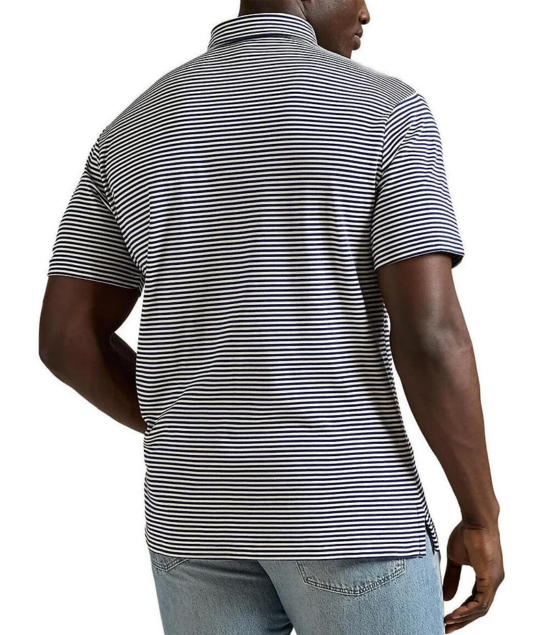 Polo Ralph Lauren Big & Tall Classic Fit Soft Cotton Stripe Short Sleeve Polo Shirt
