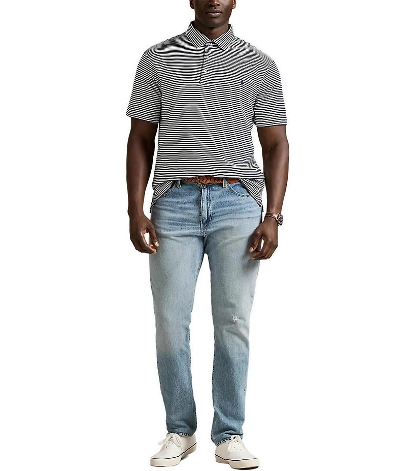 Polo Ralph Lauren Big & Tall Classic Fit Soft Cotton Stripe Short Sleeve Polo Shirt