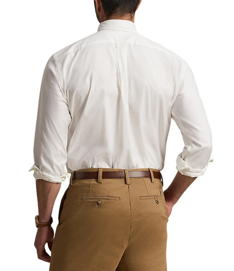 Polo Ralph Lauren Big & Tall Classic Fit Solid Performance Oxford Long Sleeve Woven Shirt