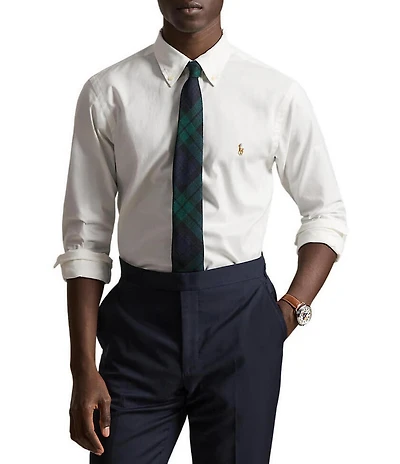 Polo Ralph Lauren Big & Tall Classic Fit Solid Performance Oxford Long Sleeve Woven Shirt