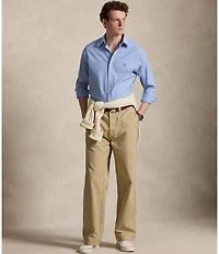 Polo Ralph Lauren Big & Tall Classic Fit Solid Performance Oxford Long Sleeve Woven Shirt