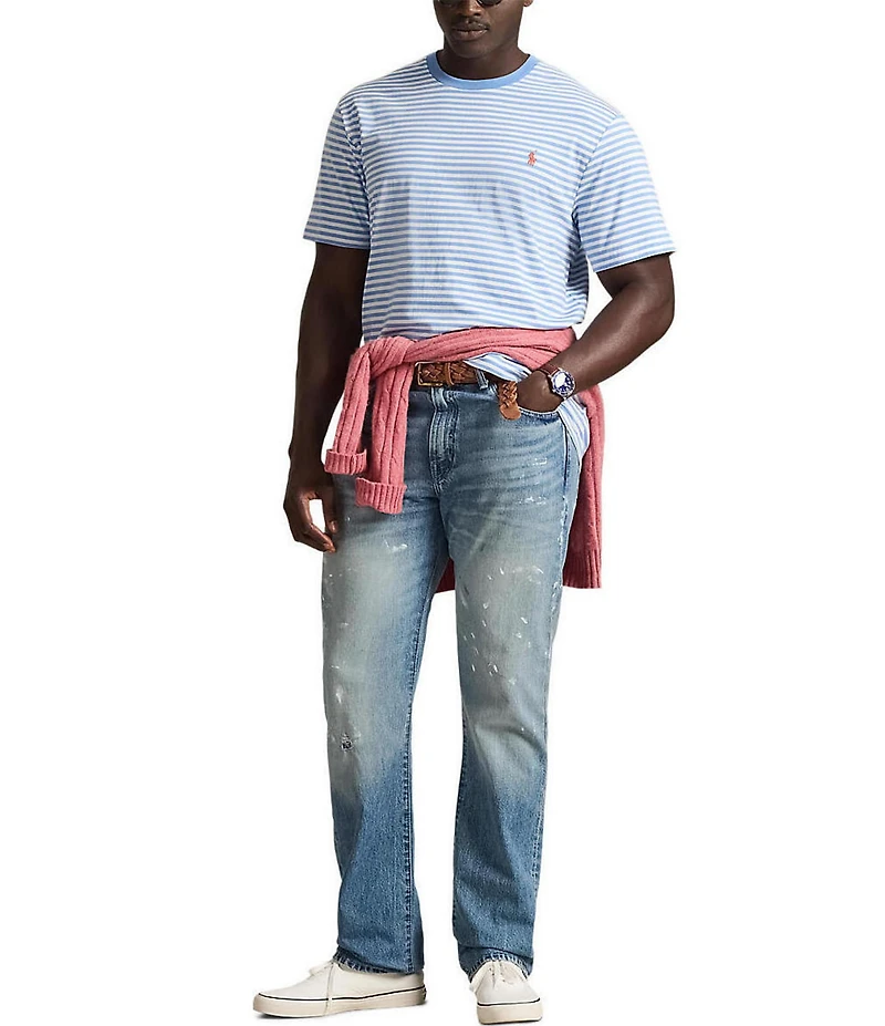 Polo Ralph Lauren Big & Tall Classic Fit Stripe Jersey Short Sleeve T-Shirt