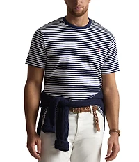 Polo Ralph Lauren Big & Tall Classic Fit Stripe Jersey Short Sleeve T-Shirt
