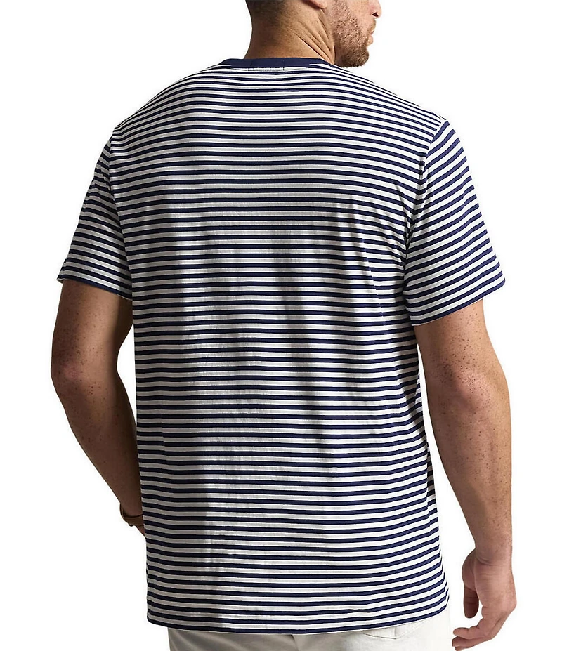Polo Ralph Lauren Big & Tall Classic Fit Stripe Jersey Short Sleeve T-Shirt