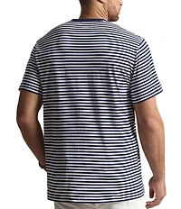 Polo Ralph Lauren Big & Tall Classic Fit Stripe Jersey Short Sleeve T-Shirt