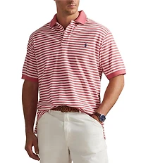 Polo Ralph Lauren Big & Tall Classic Fit Stripe Mesh Short Sleeve Polo Shirt