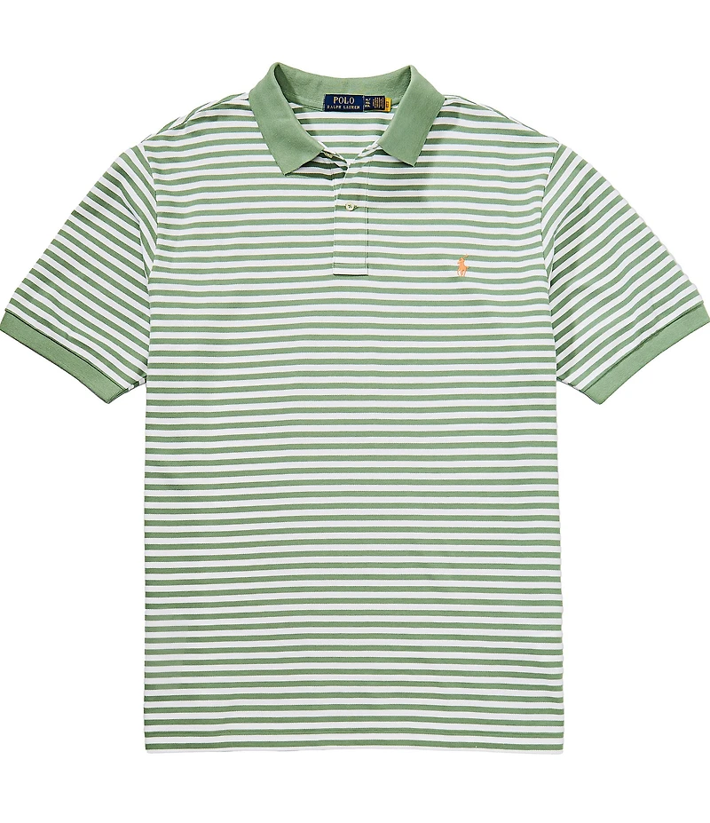 Polo Ralph Lauren Big & Tall Classic Fit Stripe Mesh Short Sleeve Polo Shirt