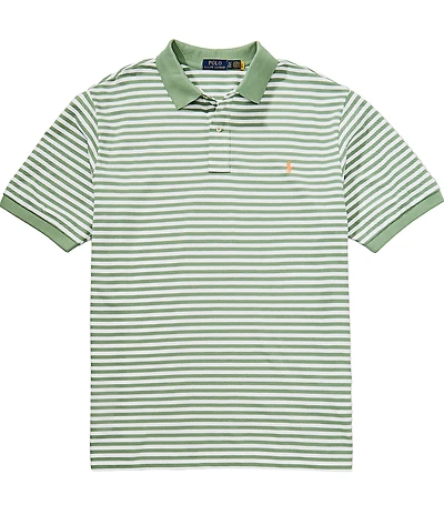 Polo Ralph Lauren Big & Tall Classic Fit Stripe Mesh Short Sleeve Polo Shirt