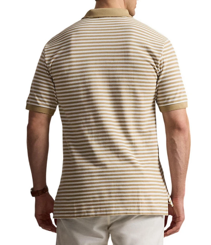 Polo Ralph Lauren Big & Tall Classic Fit Stripe Mesh Short Sleeve Polo Shirt