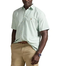 Polo Ralph Lauren Big & Tall Classic Fit Stripe Oxford Short Sleeve Woven Shirt
