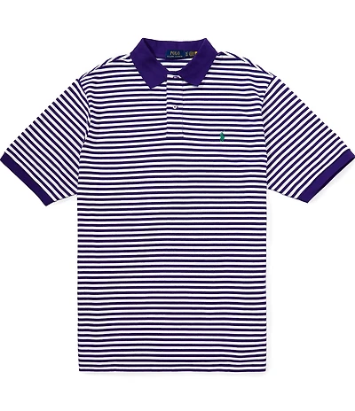 Polo Ralph Lauren Big & Tall Classic Fit Striped Mesh Short Sleeve Polo Shirt