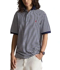 Polo Ralph Lauren Big & Tall Classic Fit Striped Mesh Short Sleeve Polo Shirt