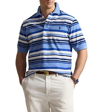 Polo Ralph Lauren Big & Tall Classic Fit Striped Mesh Short Sleeve Polo Shirt