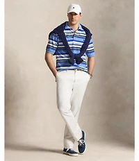 Polo Ralph Lauren Big & Tall Classic Fit Striped Mesh Short Sleeve Polo Shirt