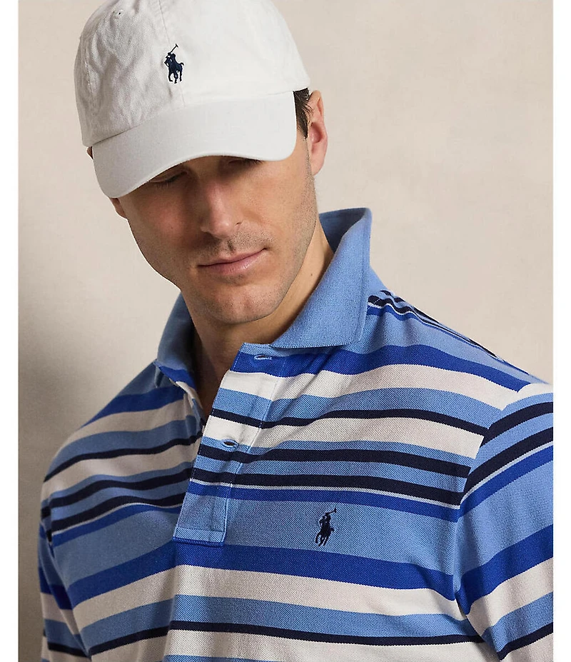 Polo Ralph Lauren Big & Tall Classic Fit Striped Mesh Short Sleeve Polo Shirt