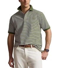 Polo Ralph Lauren Big & Tall Classic Fit Striped Mesh Short Sleeve Polo Shirt