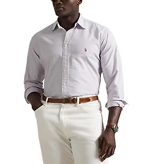 Polo Ralph Lauren Big & Tall Classic Fit Striped Oxford Long Sleeve Woven Shirt
