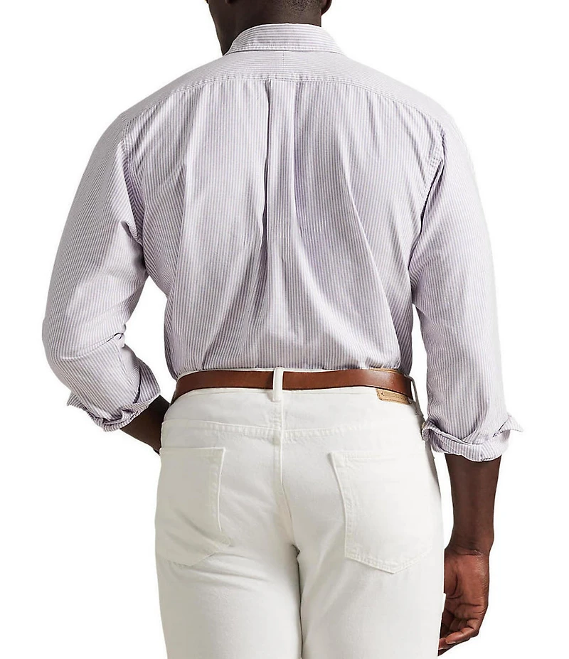 Polo Ralph Lauren Big & Tall Classic Fit Striped Oxford Long Sleeve Woven Shirt