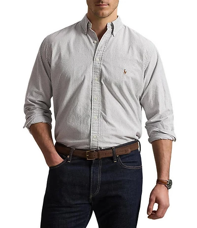 Polo Ralph Lauren Big & Tall Classic-Fit Striped Oxford Sportshirt