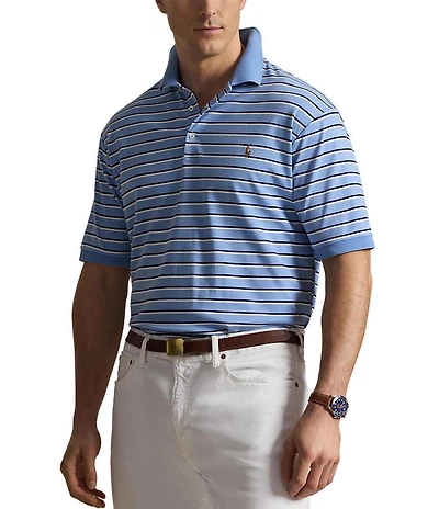 Polo Ralph Lauren Big & Tall Classic Fit Striped Soft Cotton Short Sleeve Polo Shirt