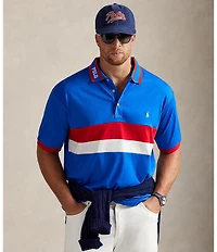 Polo Ralph Lauren Big & Tall Classic Fit RL Racing Striped Soft Cotton Short Sleeve Polo Shirt