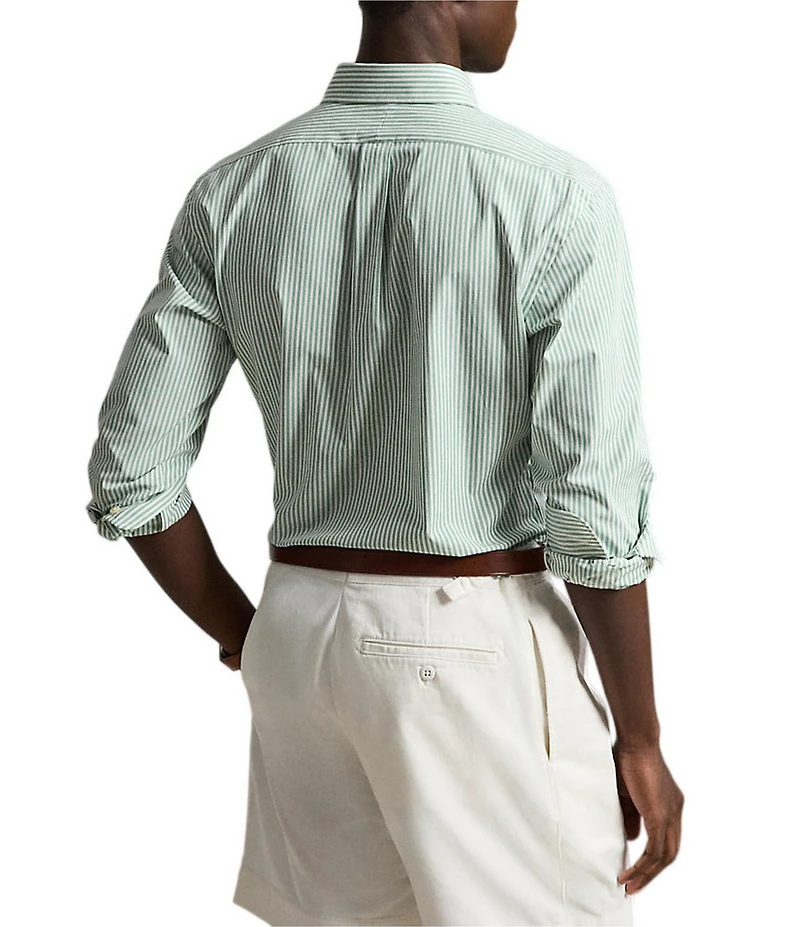 Polo Ralph Lauren Big & Tall Classic Fit Striped Stretch Poplin Long Sleeve Woven Shirt