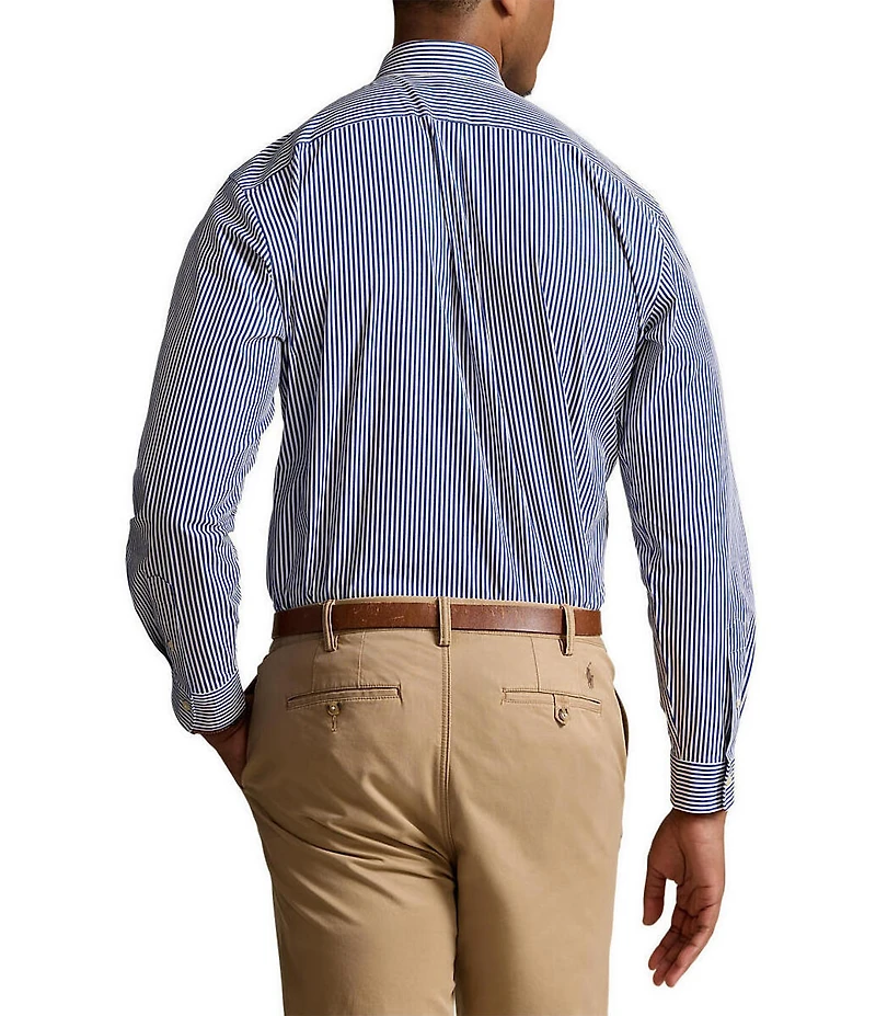 Polo Ralph Lauren Big & Tall Classic Fit Striped Stretch Poplin Shirt