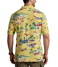 Polo Ralph Lauren Big & Tall Classic Fit Summer Holiday Polo Bear Mesh Short Sleeve Polo Shirt