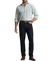 Polo Ralph Lauren Big & Tall Classic Fit Tattersall Oxford Long Sleeve Woven Shirt