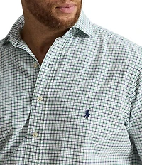 Polo Ralph Lauren Big & Tall Classic Fit Tattersall Oxford Long Sleeve Woven Shirt