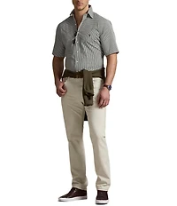 Polo Ralph Lauren Big & Tall Classic Fit Tattersall Performance Stretch Short Sleeve Twill Woven Shirt