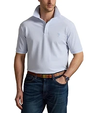 Polo Ralph Lauren Big & Tall Classic Fit Micro Stripe Tipped Stretch Mesh Short Sleeve Polo Shirt