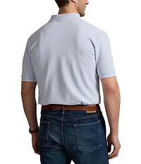 Polo Ralph Lauren Big & Tall Classic Fit Micro Stripe Tipped Stretch Mesh Short Sleeve Polo Shirt