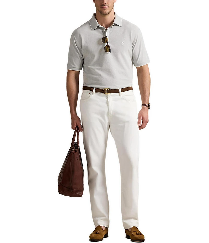Polo Ralph Lauren Big & Tall Classic Fit Tipped Stretch Mesh Short Sleeve Polo Shirt